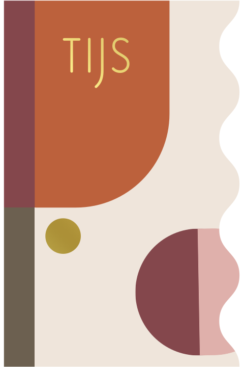 Geboortekaartje Tijs | Golvende abstractie